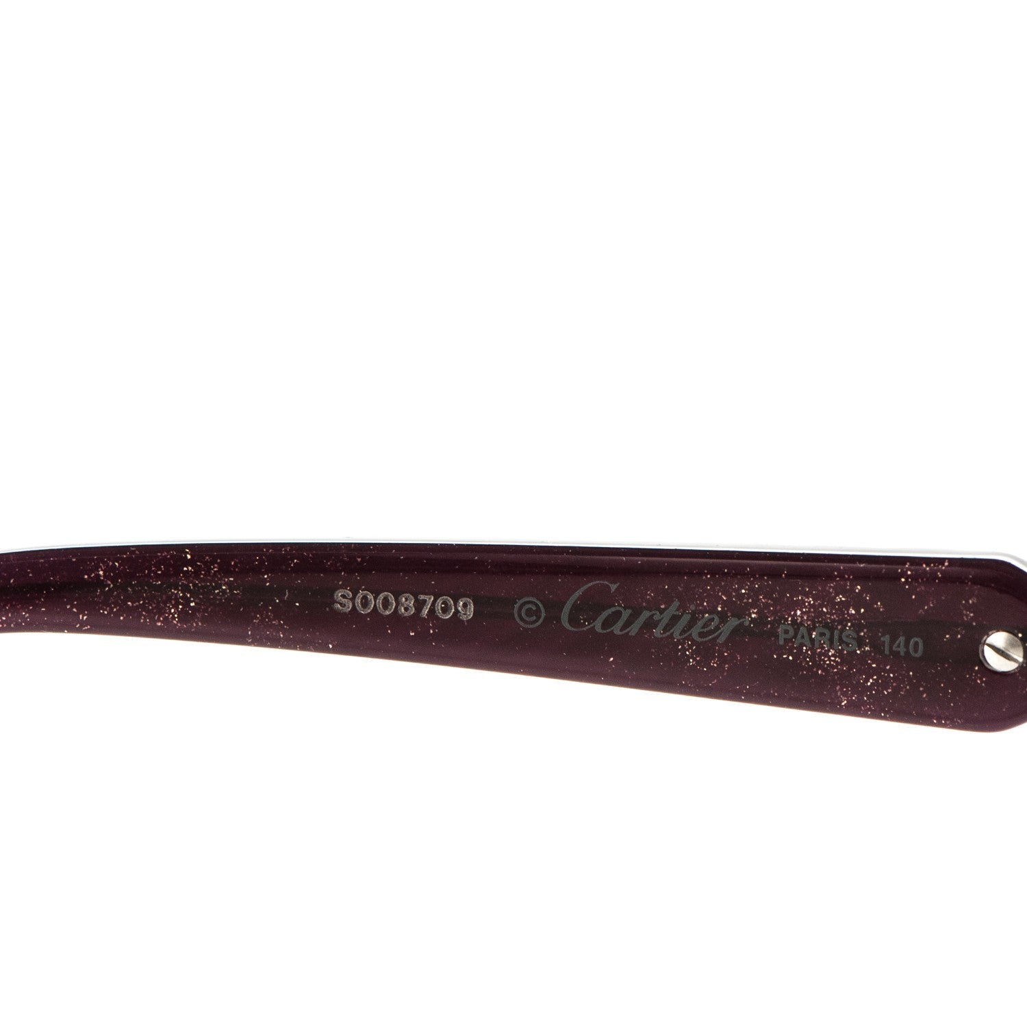 Cartier Trinity Glitter Sunglasses 140 Dark Purple 6 of 6