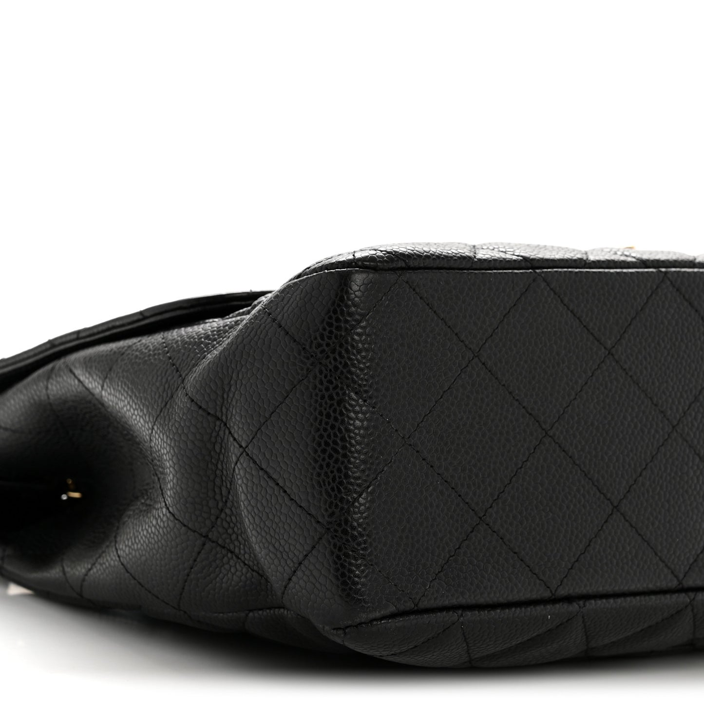 Caviar Quilted Jumbo Single Flap Black
