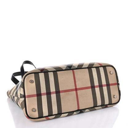 Burberry Supernova Check Small Nickie Tote Black 3 of 11