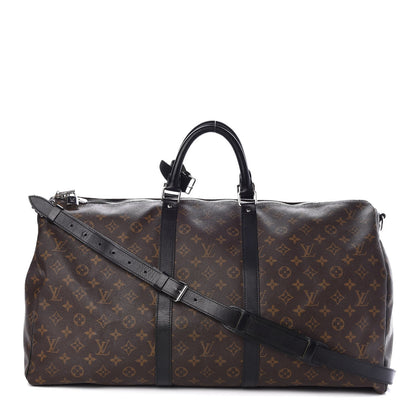 Louis Vuitton Monogram Macassar Keepall Bandouliere 55 1 of 7