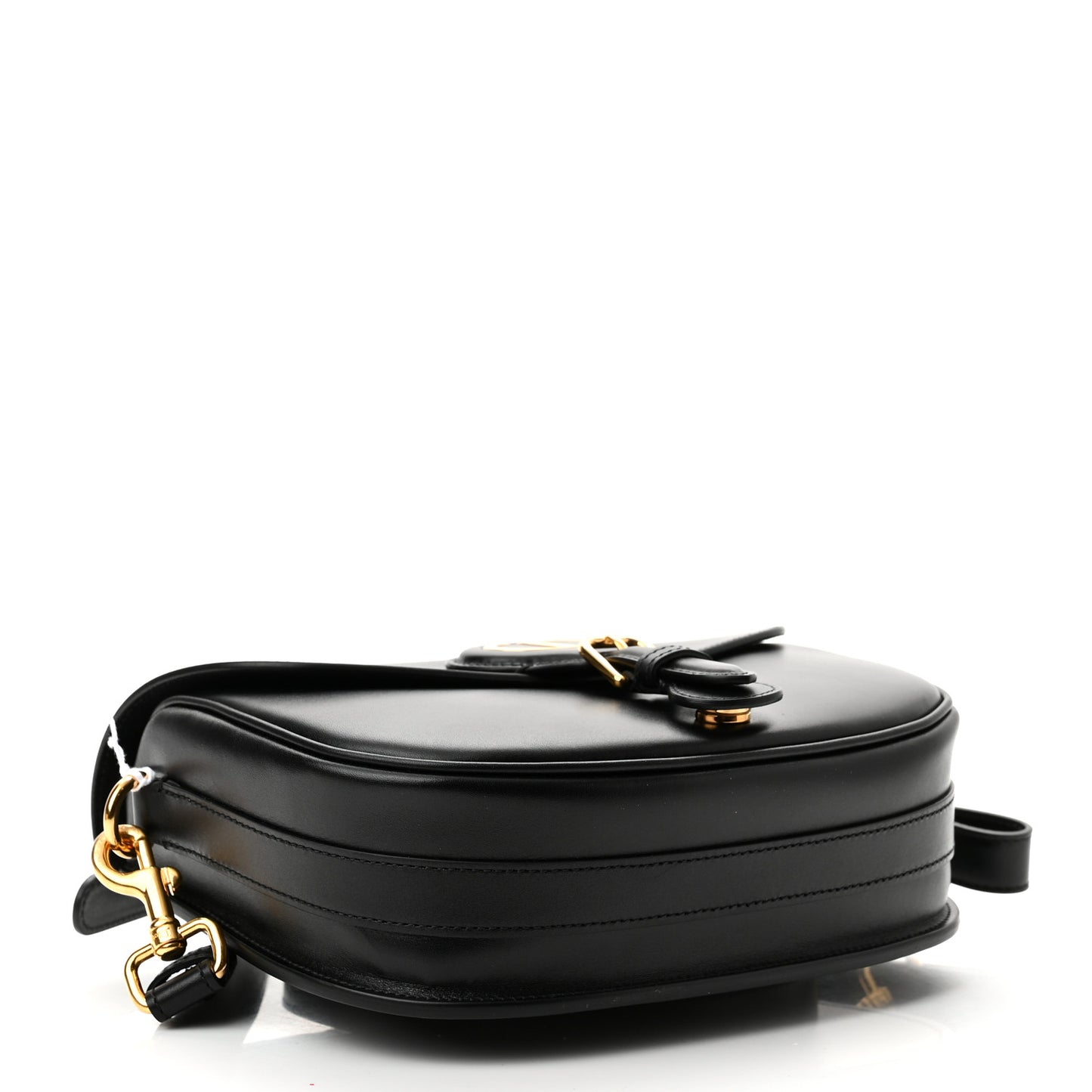 Box Calfskin Medium Bobby Flap Black