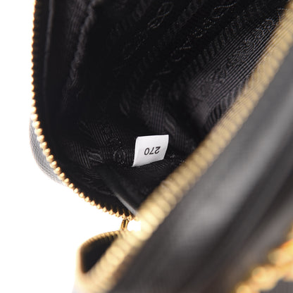 Prada Saffiano Lux Small Camera Crossbody Bag Black 9 of 10