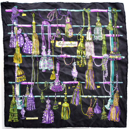 Hermes Silk Passementerie Pocket Square Scarf 2 of 7
