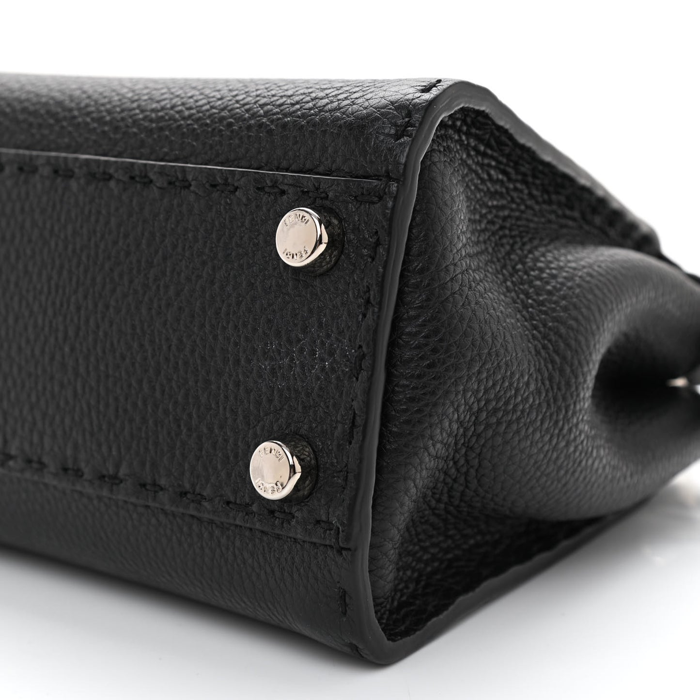 Cuoio Romano Selleria Bi-Color Mini Peekaboo Iconic Satchel Black Mou