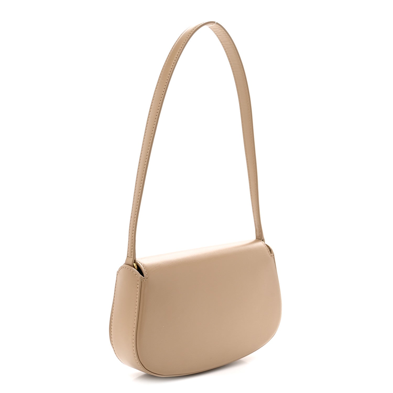 Saint Laurent Box Calfskin Mini Voltaire Shoulder Bag Dark Cork 3 of 11