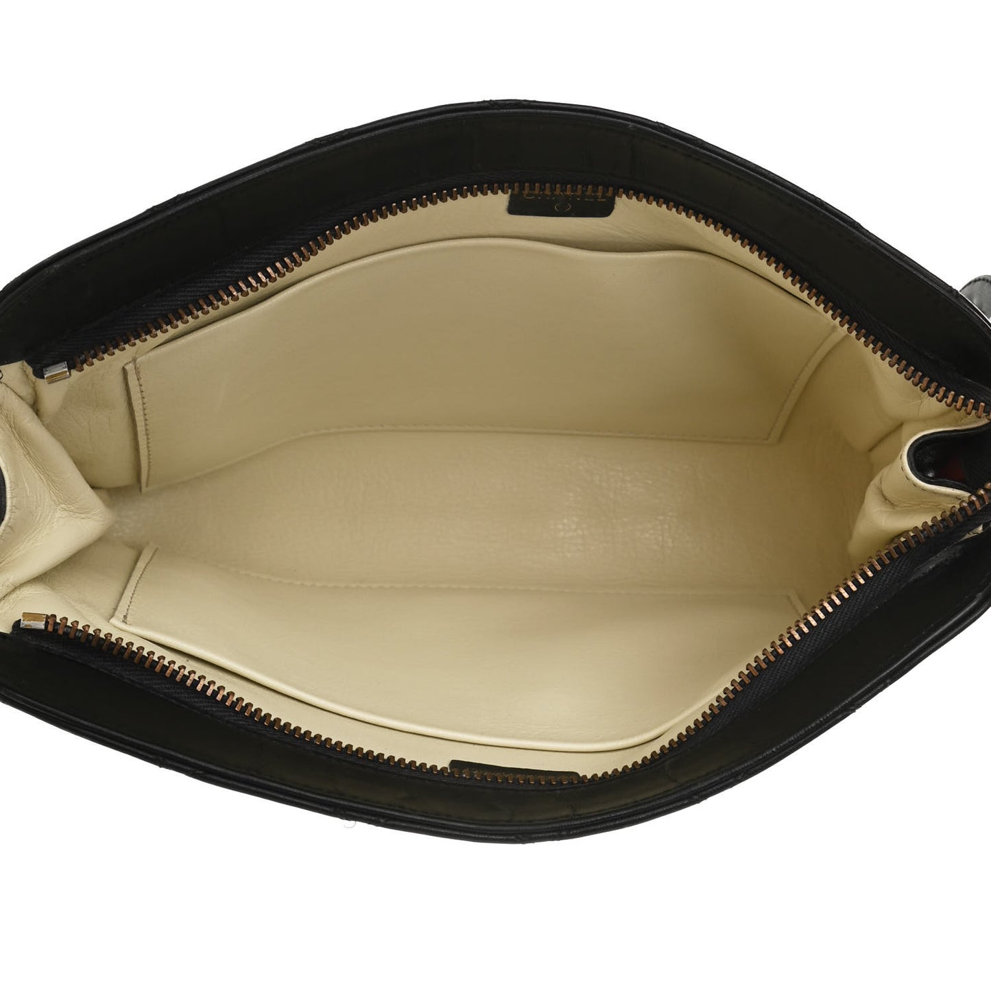 Lambskin Quilted Cosmetic Case Black