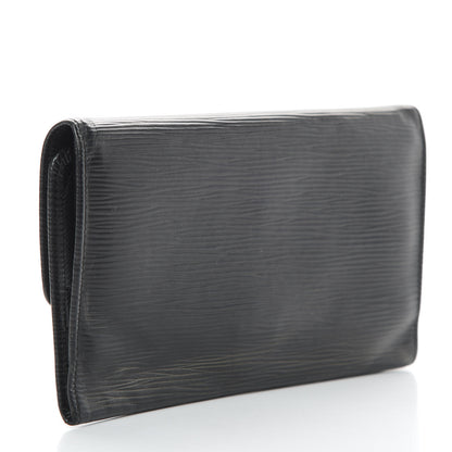 Louis Vuitton Epi Porte Tresor International Wallet Black 3 of 13