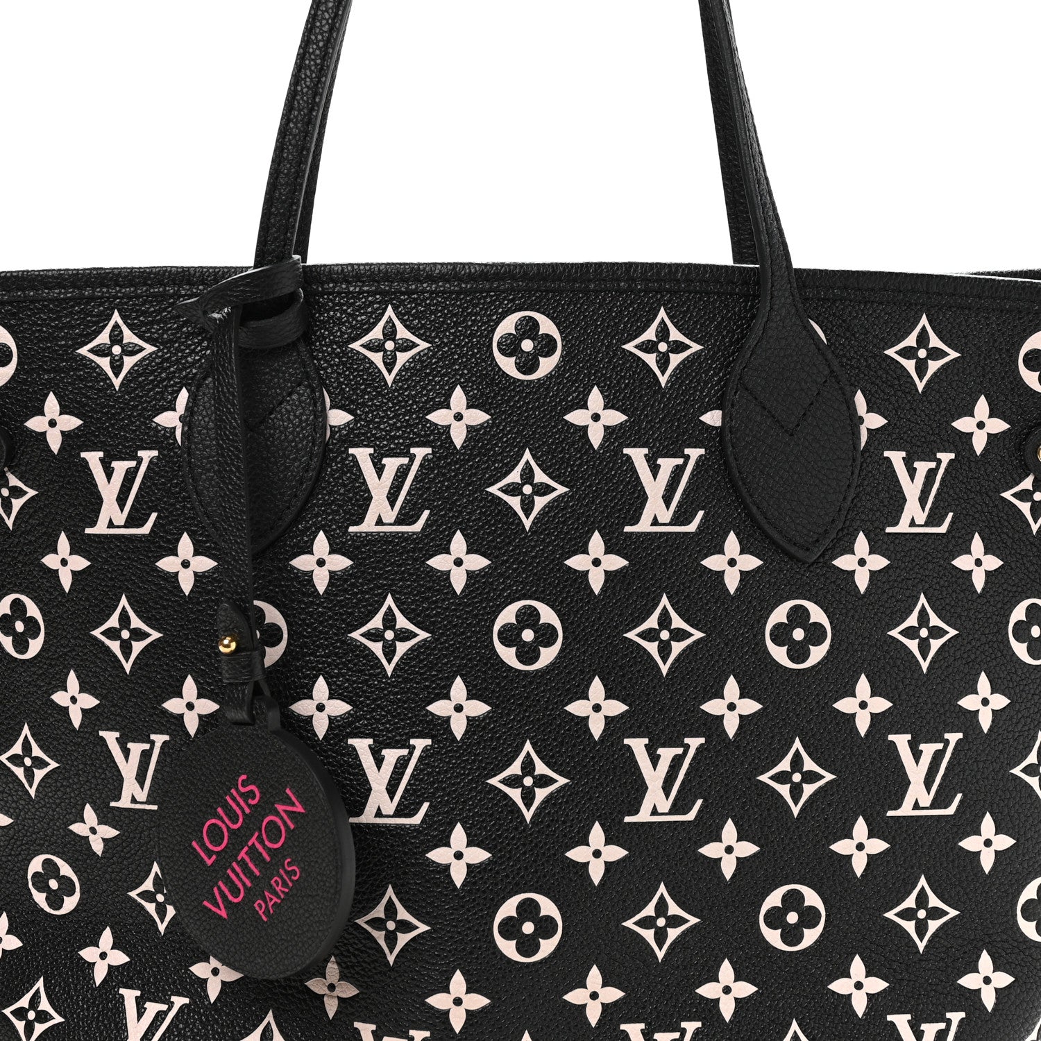 Louis Vuitton Empreinte Spring In The City Neverfull MM Black White Pink 8 of 10