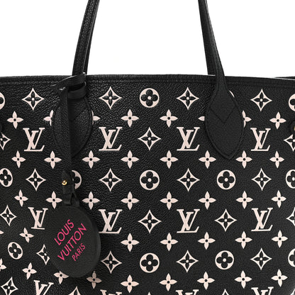 Louis Vuitton Empreinte Spring In The City Neverfull MM Black White Pink 8 of 10