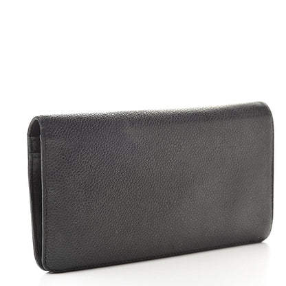 Chanel Caviar Timeless CC Yen Wallet Black 3 of 17