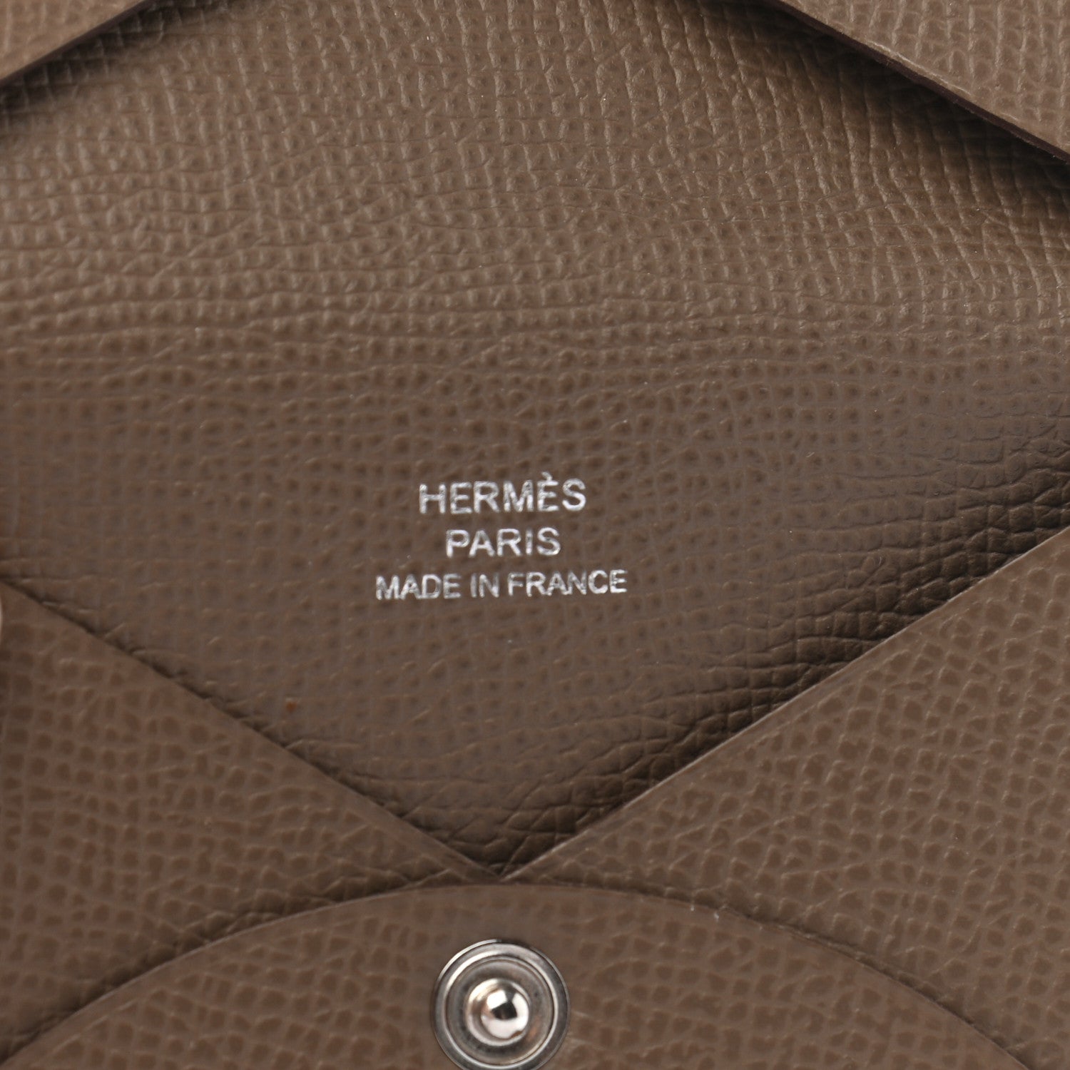 Hermes Epsom Calvi Card Case Etoupe 6 of 7