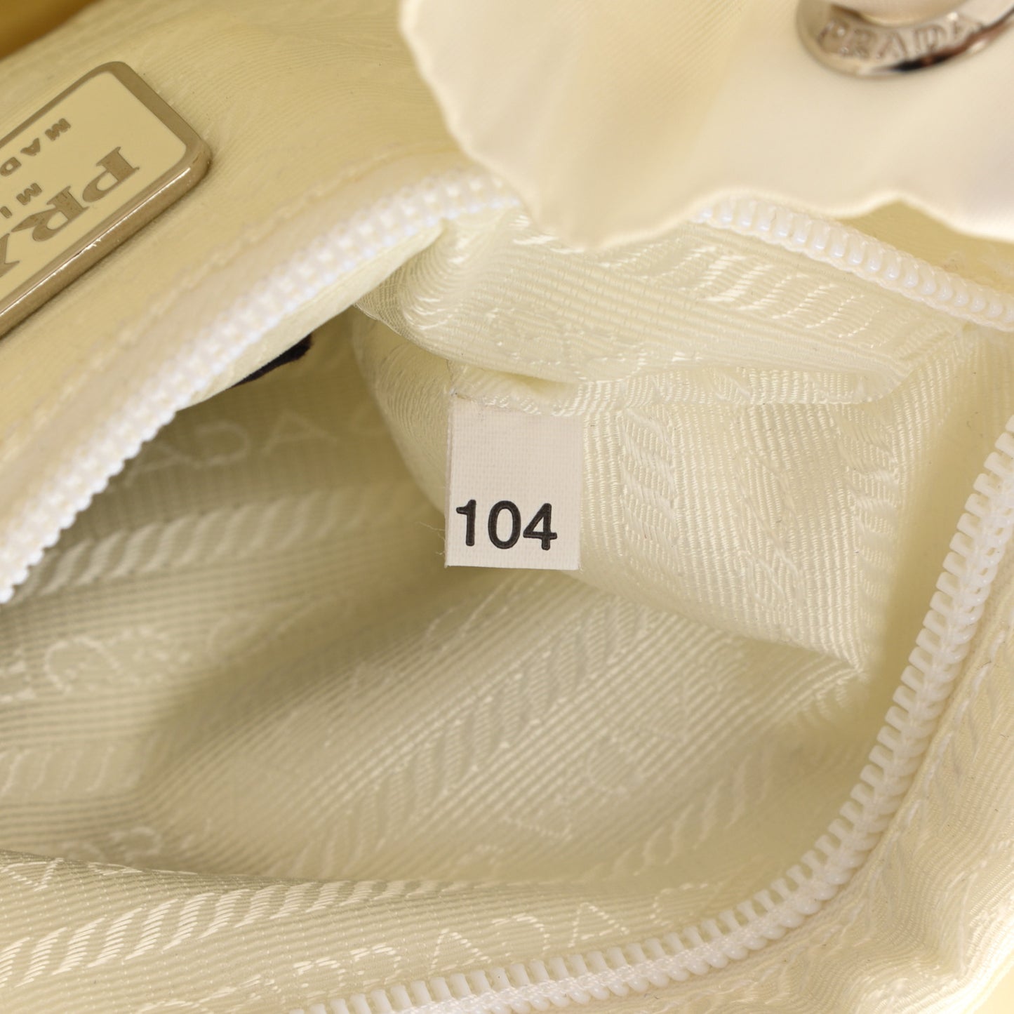 Nylon Vela Backpack White