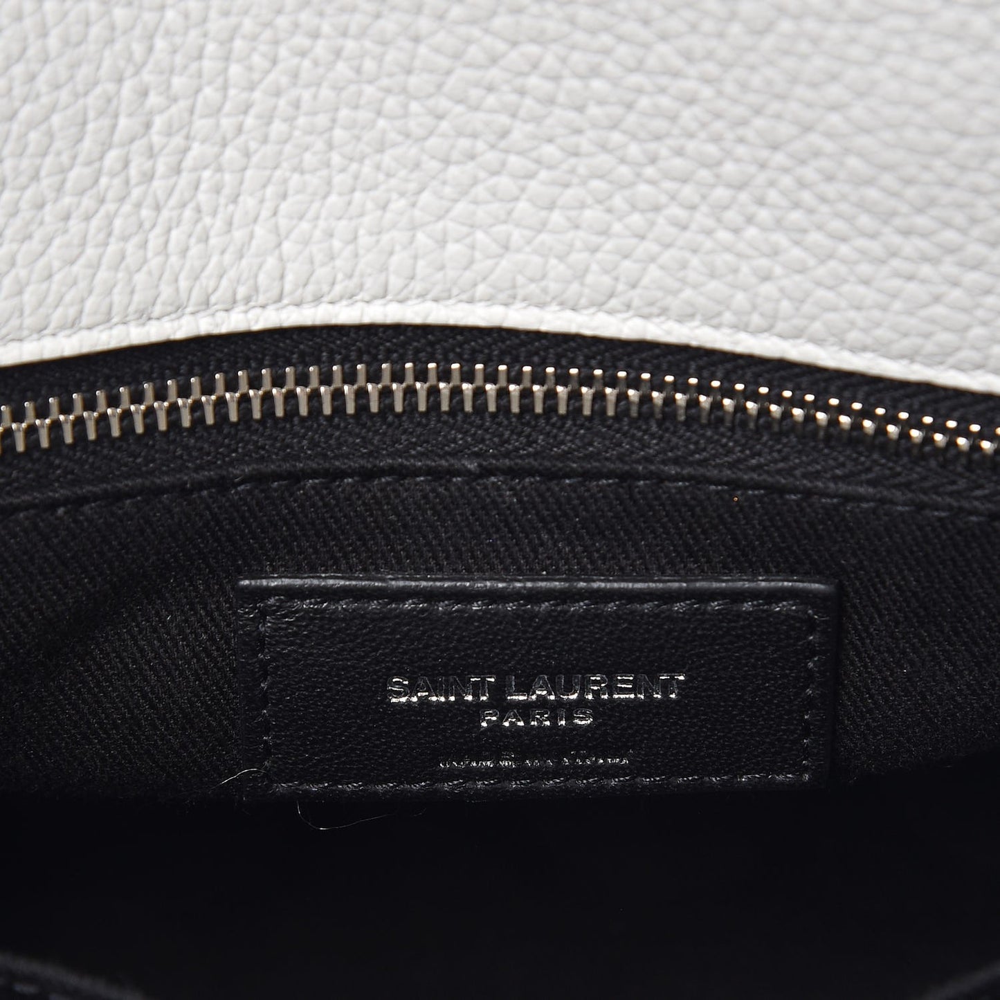 Grained Calfskin Baby Supple Sac De Jour White