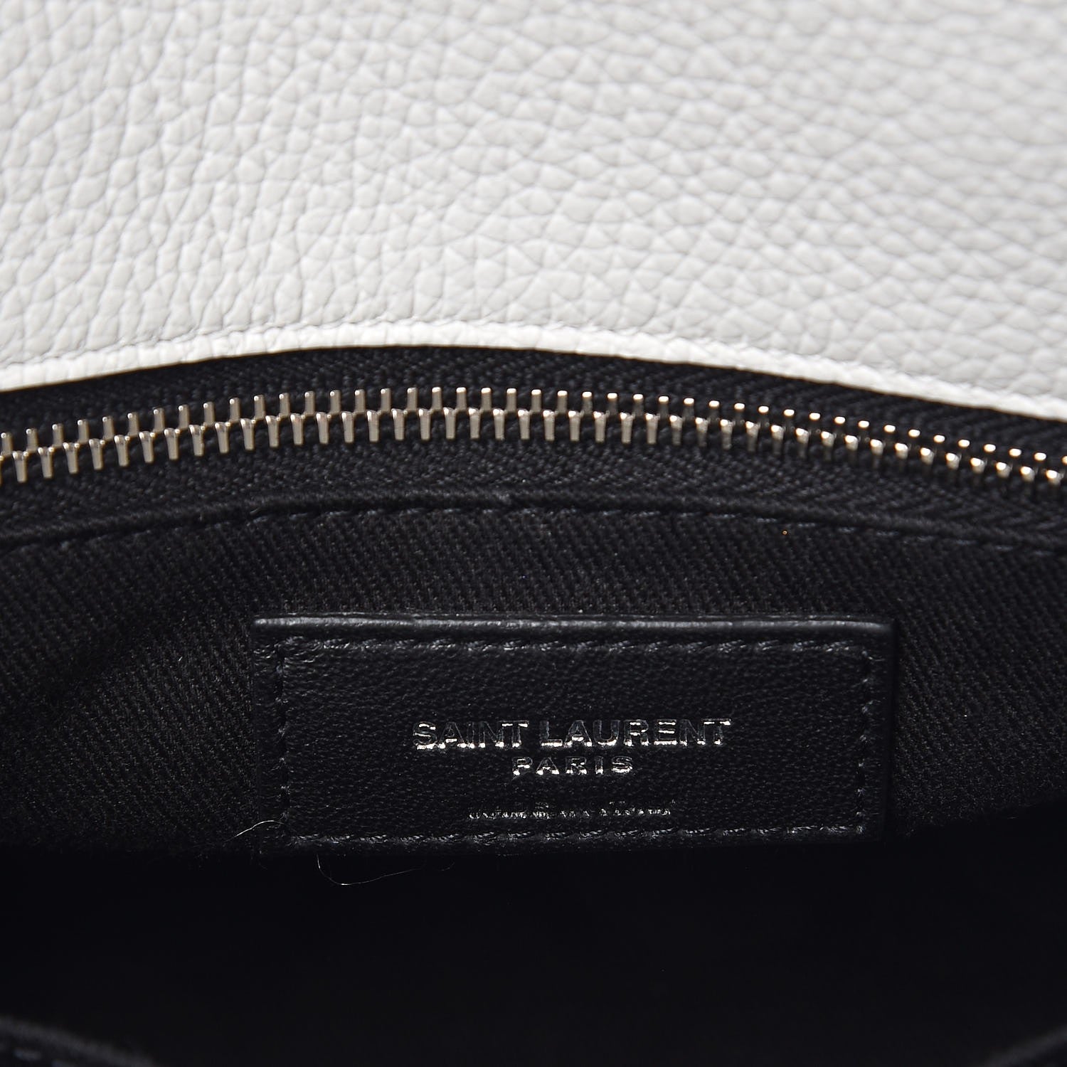 Saint Laurent Grained Calfskin Baby Supple Sac De Jour White 8 of 10