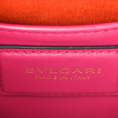 Bulgari Calfskin Small Serpenti Forever Snake Strap Crossbody Bag Pink 7 of 9