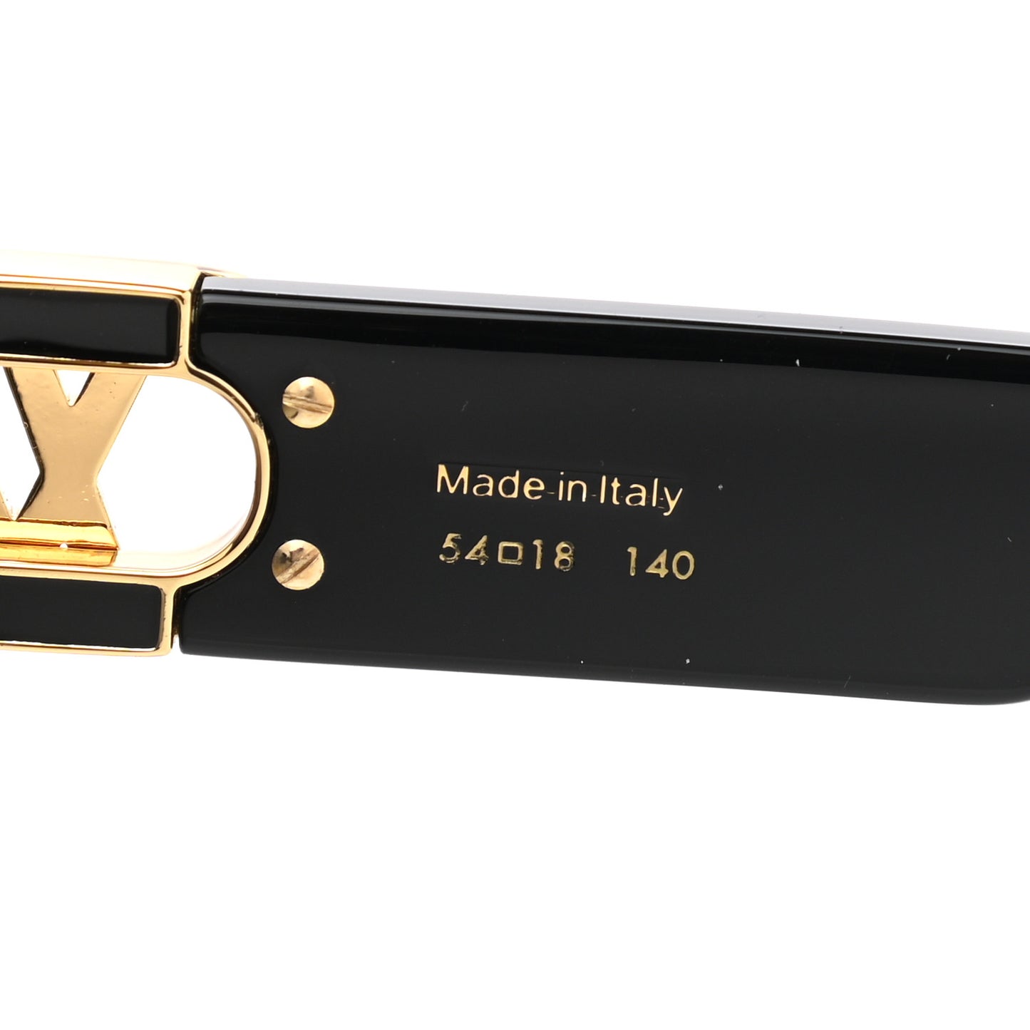 Acetate LV Link PM Square Sunglasses Z1566W Black