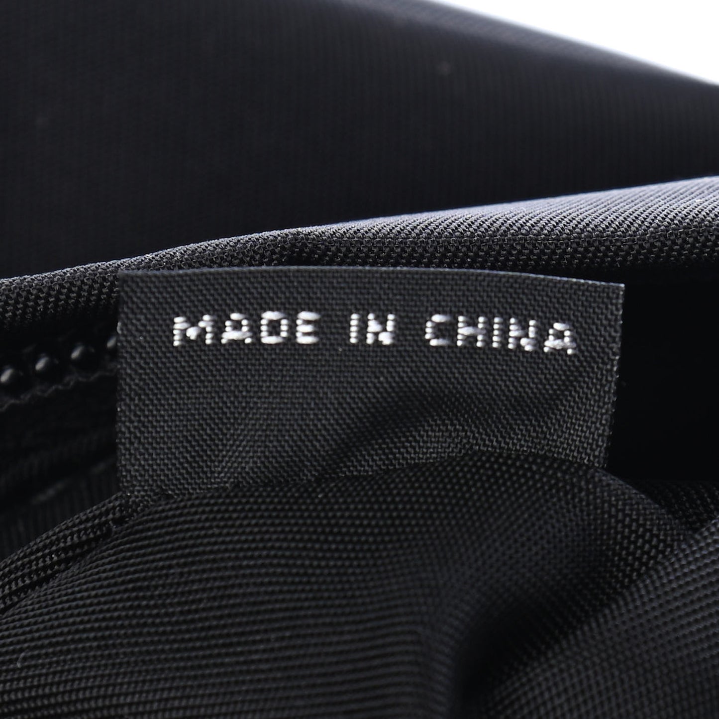 Nylon Tessuto Logo Patch Backpack Black