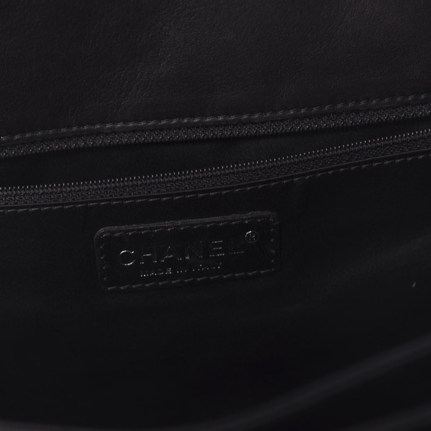 Lambskin Quilted Maxi 3 Flap Black