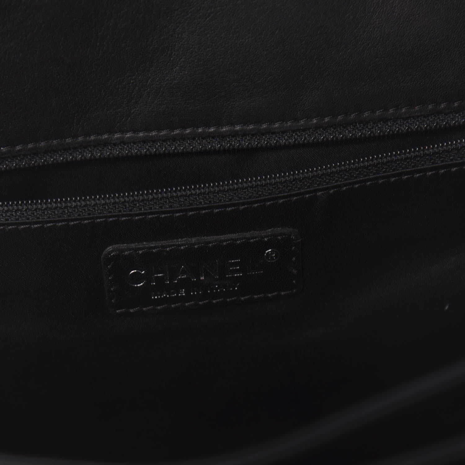Chanel Lambskin Quilted Maxi 3 Flap Black 7 of 9