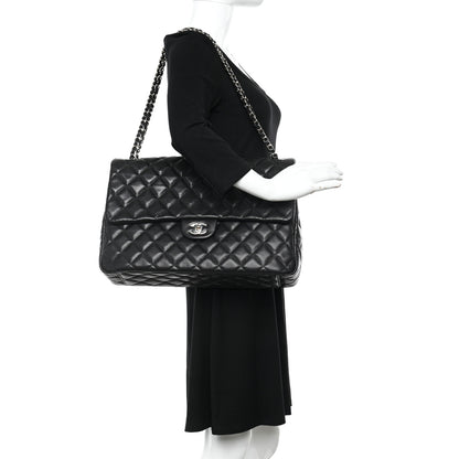 Chanel Caviar Quilted XXL Travel Flap Bag Black 2 of 10