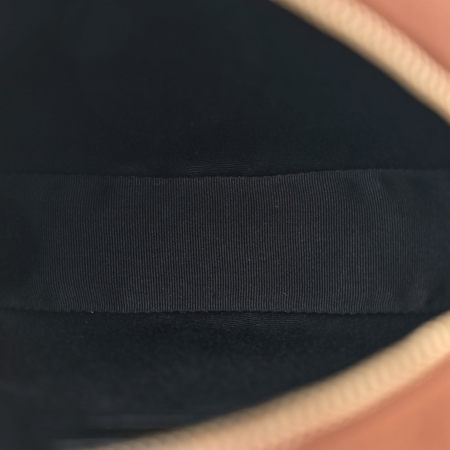 Suede Calfskin Quilted Monogram Round Crossbody Bag Vintage Cork