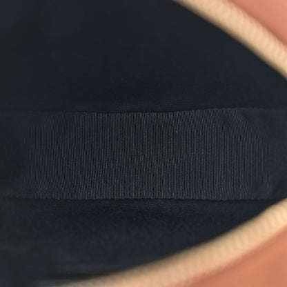 Saint Laurent Suede Calfskin Quilted Monogram Round Crossbody Bag Vintage Cork 5 of 9