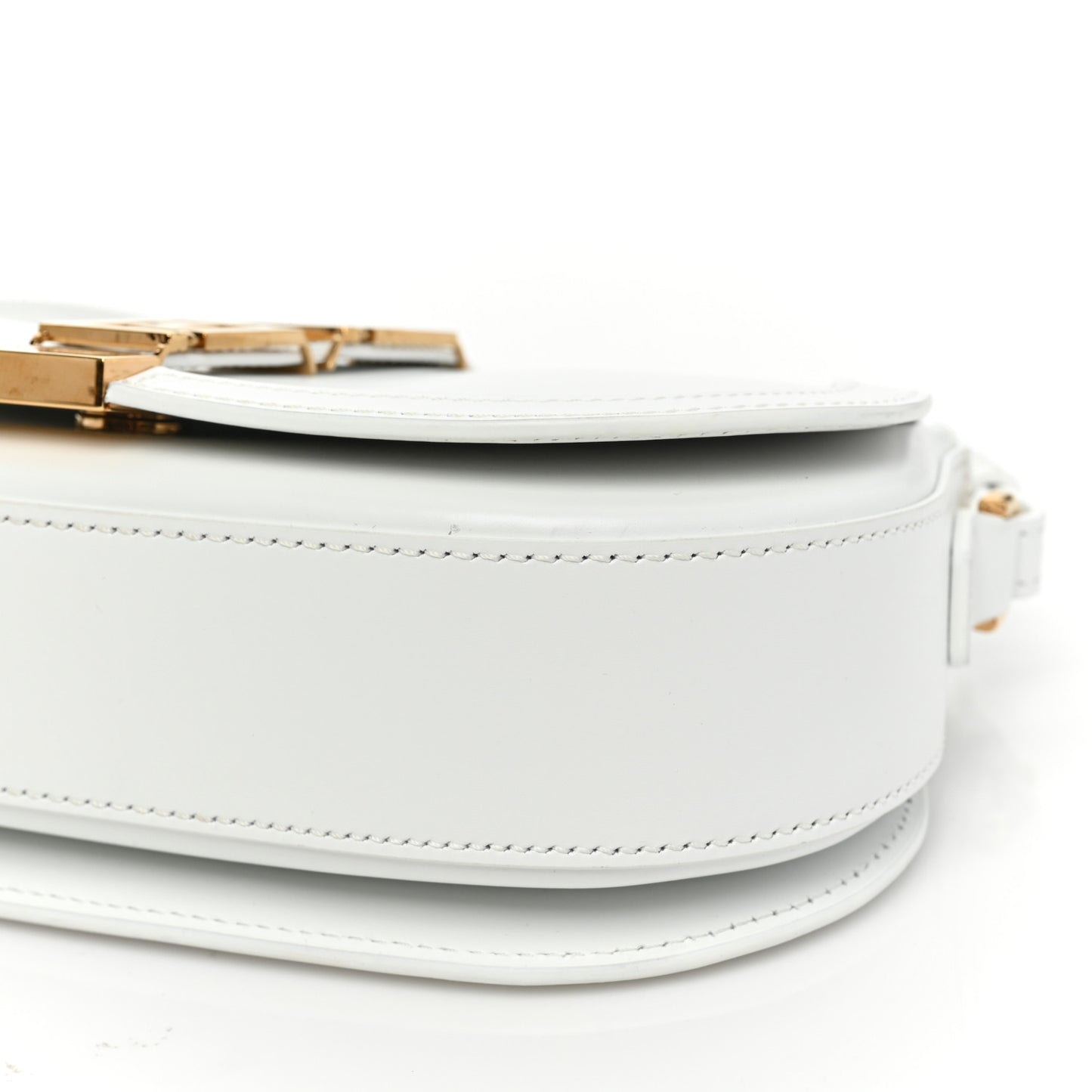 Calfskin Medium Greca Goddess Shoulder Bag White