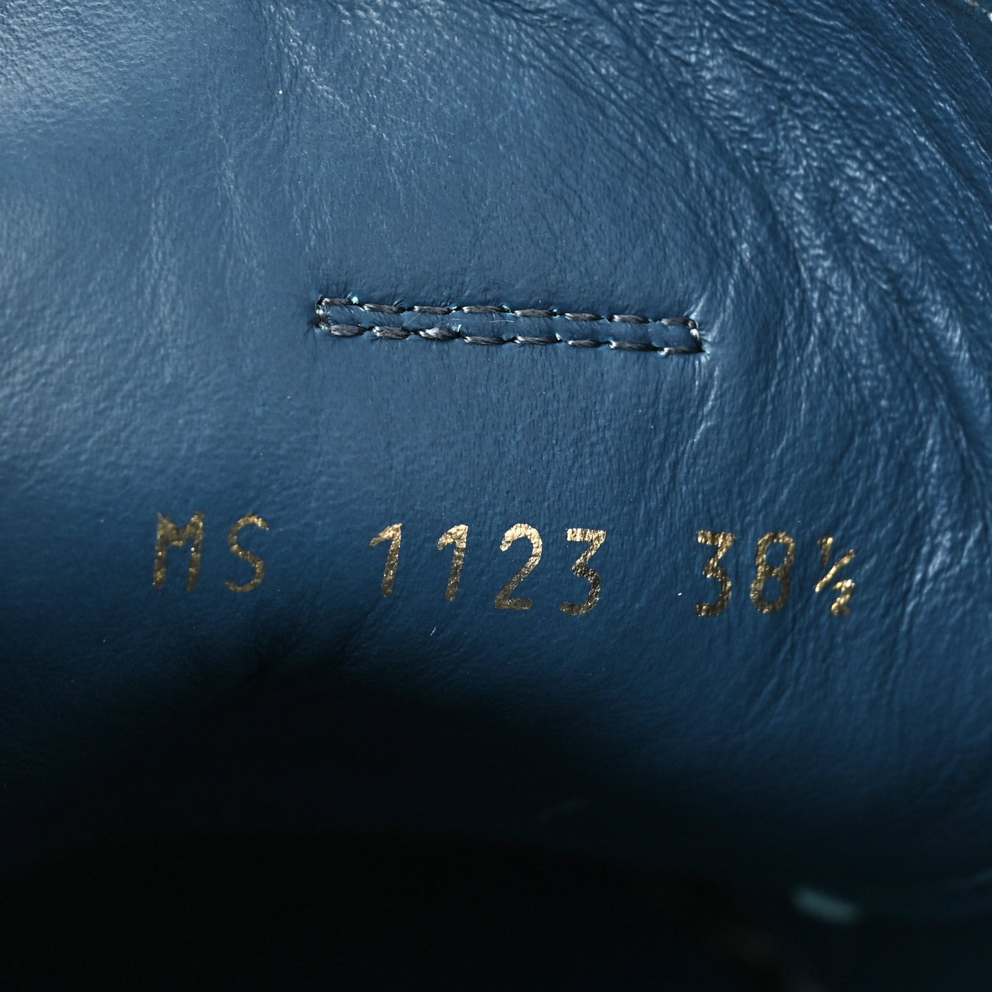 Calfskin Embossed Monogram Punchy Sneakers 38.5 Blue