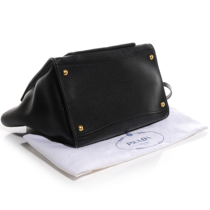 Prada Vitello Daino Shopping Tote Nero Black 4 of 10
