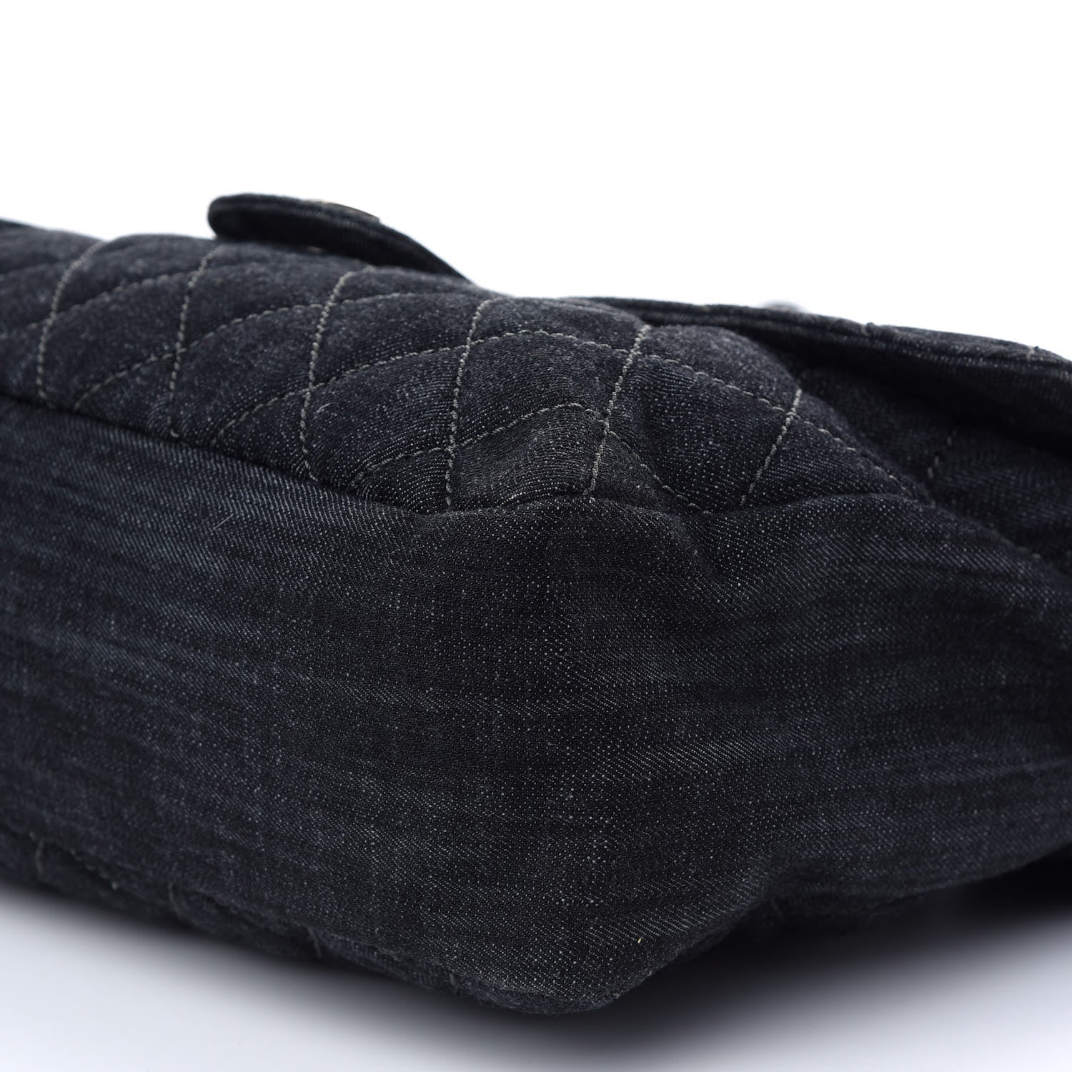 Chanel Denim Quilted Stretch Spirit Messenger Bag 9 of 9