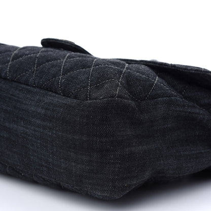 Chanel Denim Quilted Stretch Spirit Messenger Bag 9 of 9