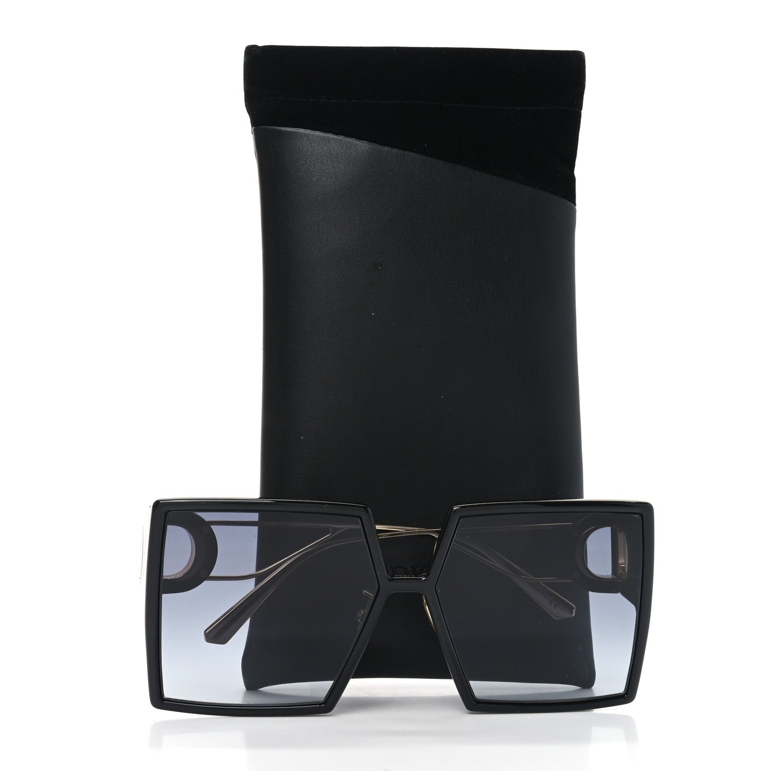 Christian Dior Acetate Square 30 Montaigne Sunglasses Black 8 of 8