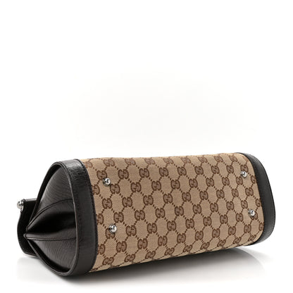 Gucci Monogram Bamboo Bullet Bag Dark Brown 4 of 13