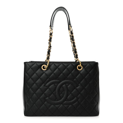 Chanel Caviar Quilted Grand Shopping Tote GST Black 1 of 13