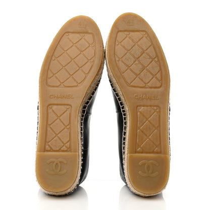 Chanel Lambskin CC Espadrilles 41 Black 5 of 9