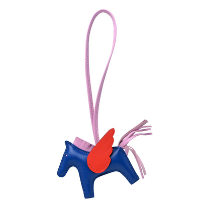 Hermes Milo Lambskin Grigri Rodeo Pegase Horse Bag Charm PM Bleu France Mauve Sylvestre Capucine 1 of 5