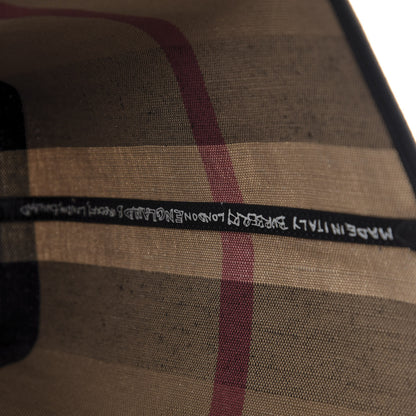 Burberry Coated Canvas Mega Check Medium Doodle Tote Black 10 of 15
