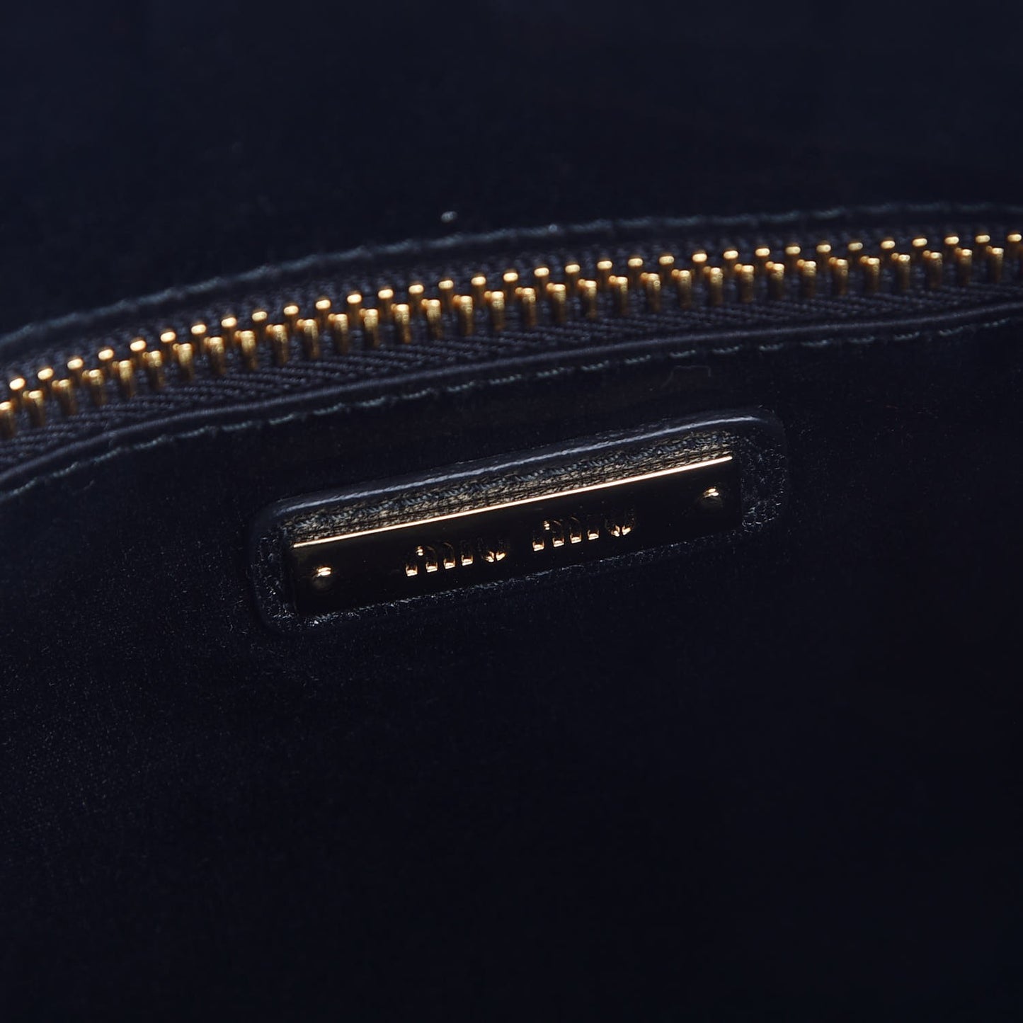Velluto Matelasse Rider Shoulder Bag Black
