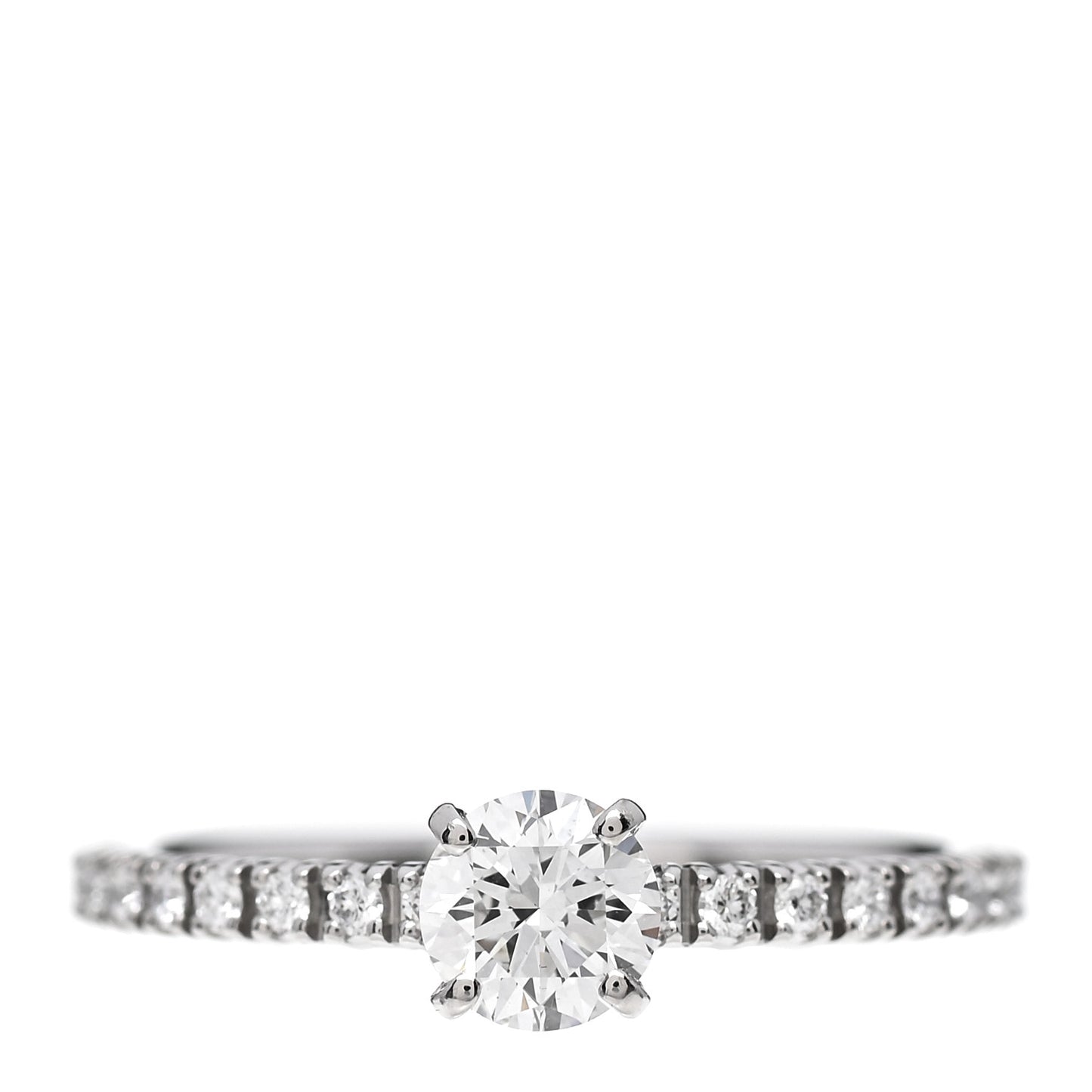 Platinum Diamond .30ct Etincelle De Cartier Solitaire Engagement Ring 46 3.75