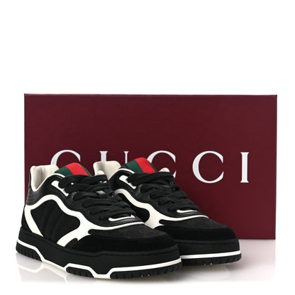 Gucci Calfskin Suede GG Monogram Re-Web Womens Sneakers 38 White Black 11 of 11