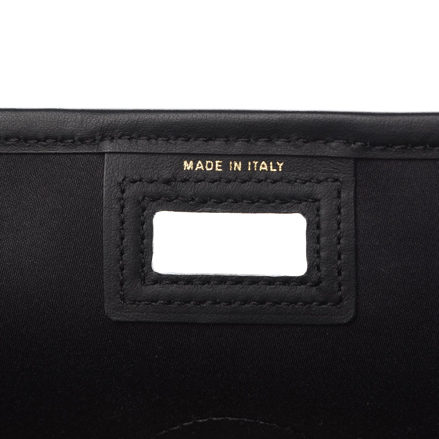 Glazed Fabric Vitello Century FF 1974 Stamp Patch Mini Peekaboo Defender Cover Mogano Panna Black