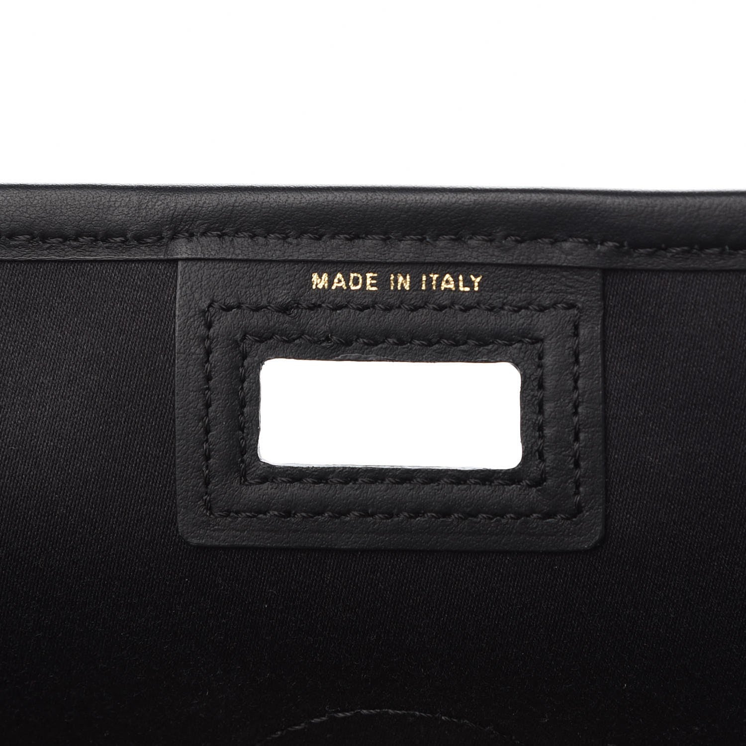 Fendi Glazed Fabric Vitello Century FF 1974 Stamp Patch Mini Peekaboo Defender Cover Mogano Panna Black 6 of 7