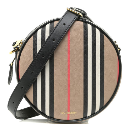 Burberry E-Canvas Calfskin Icon Stripe Louise Bag Archive Beige 1 of 12