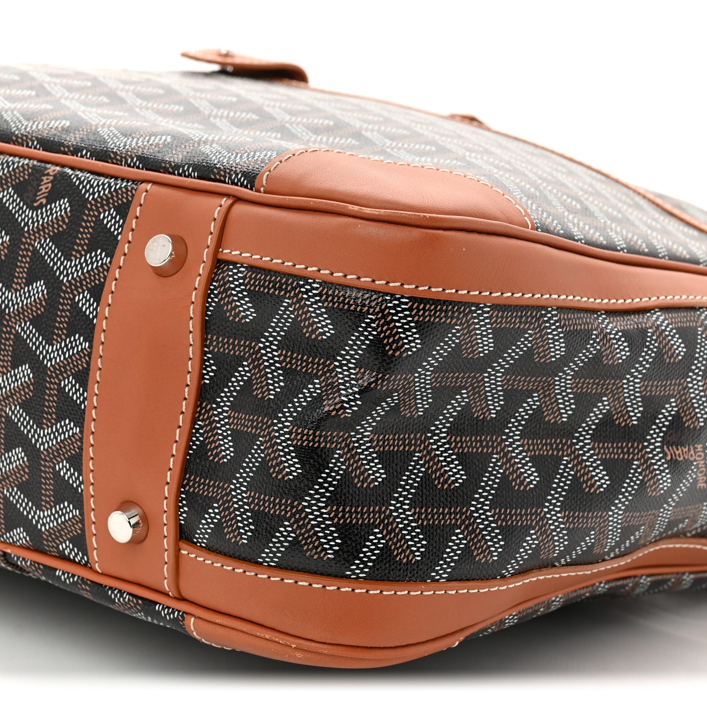 Goyardine Ambassade MM Briefcase Black Gold