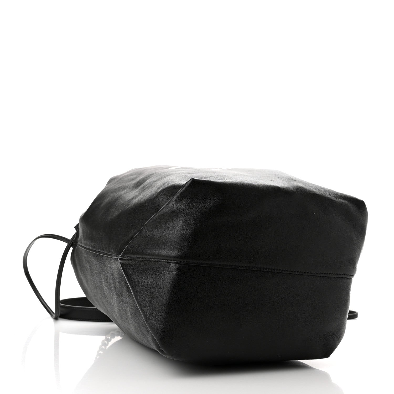 Saint Laurent Lambskin Teddy Drawstring Bag Black 5 of 11