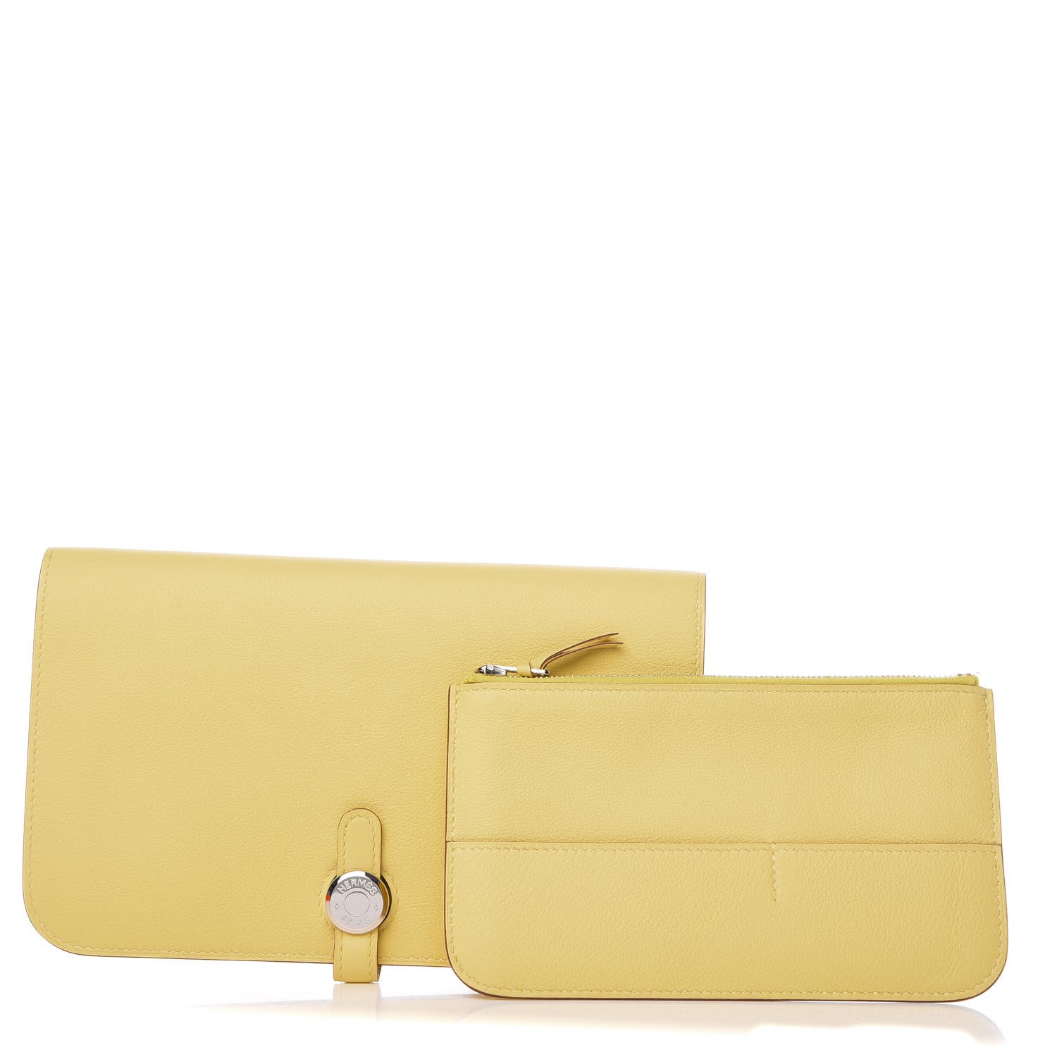 Hermes Swift Dogon Duo Wallet Jaune Poussin 2 of 11