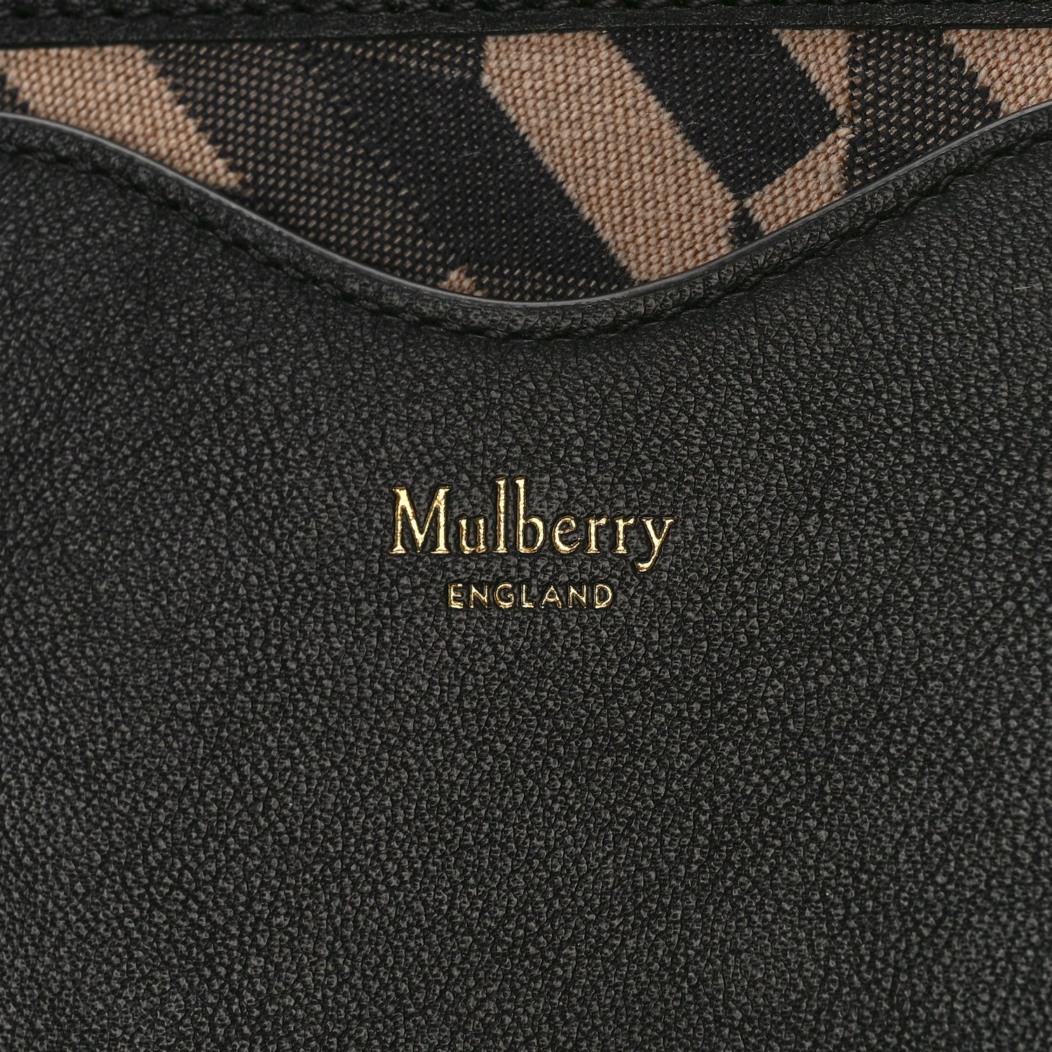 Mulberry Econyl Nylon Jacquard Calfskin Wallet Black 6 of 10