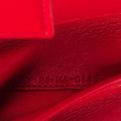 Christian Dior Patent Cannage Lady Dior Eden Wallet Red 8 of 8