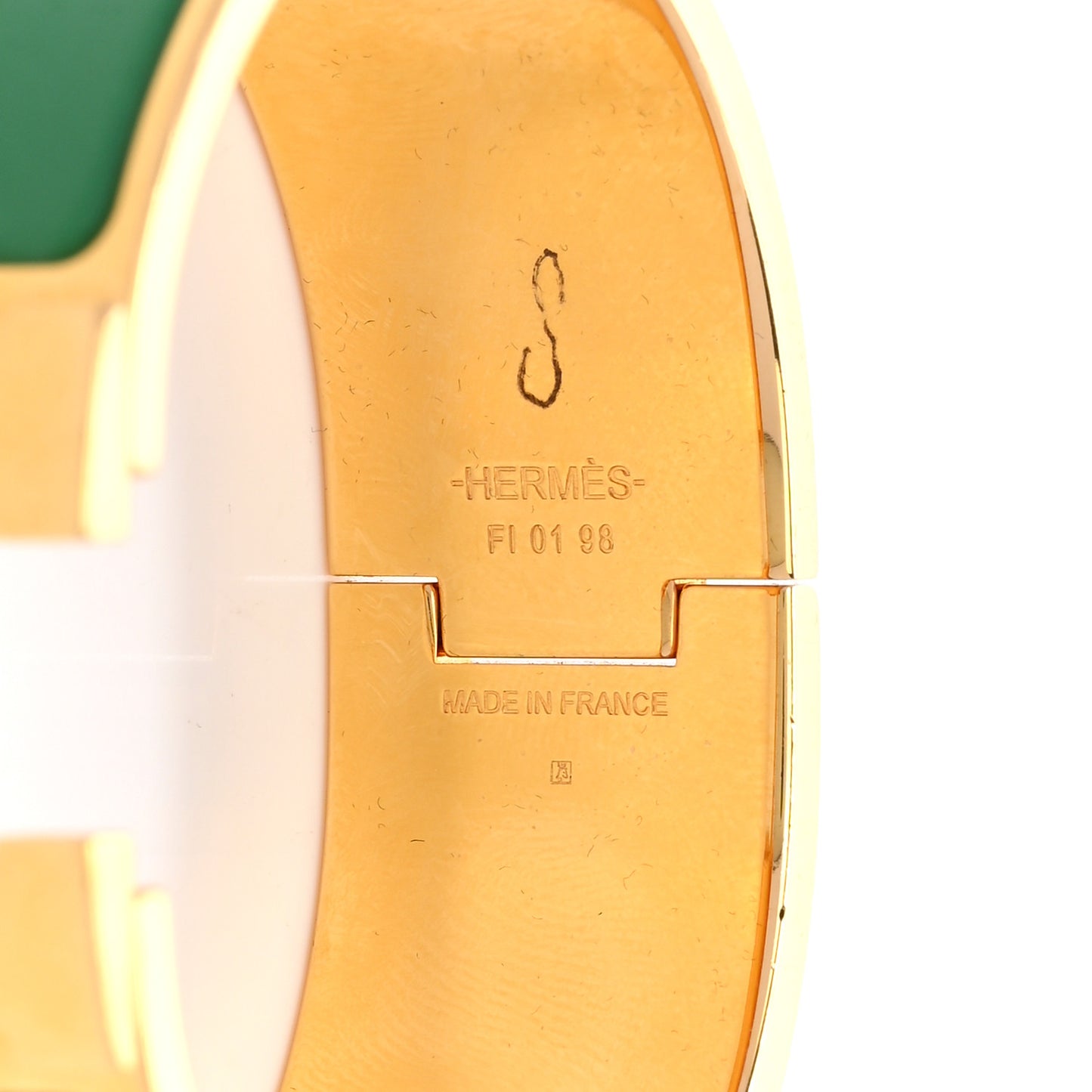 Enamel Wide Clic Clac H Bracelet PM Vert Premier Vert Mousse