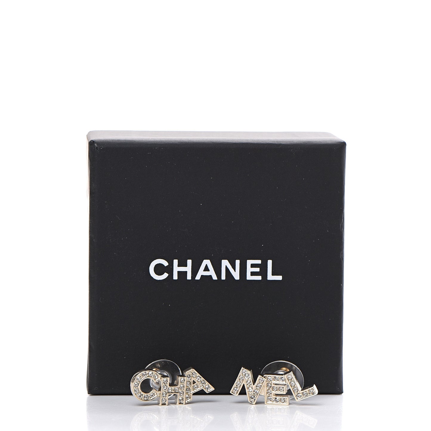Crystal Pearl Signature Stud Earrings Gold